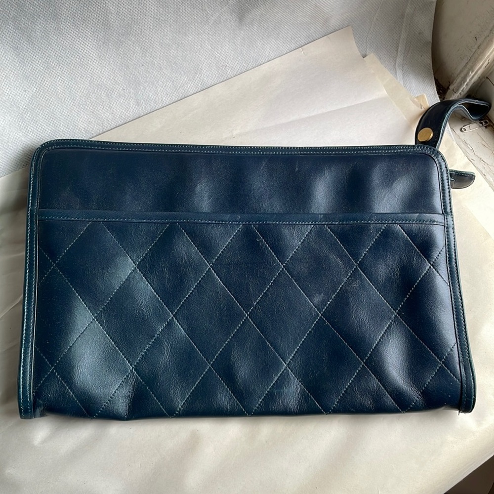 Vintage chic Morris Moskowitz Genuine Leather clutch